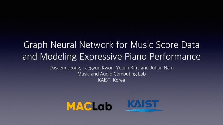 graph neural network for music score data and modeling