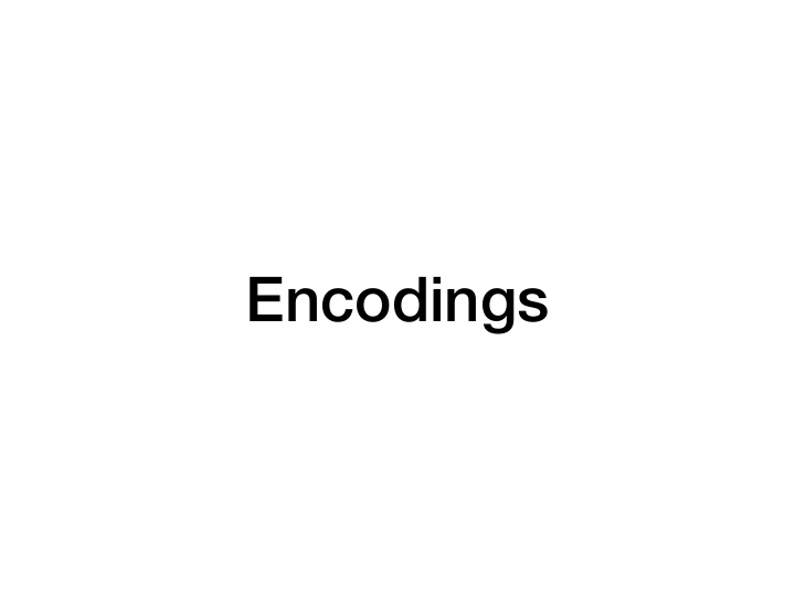 encodings sending data