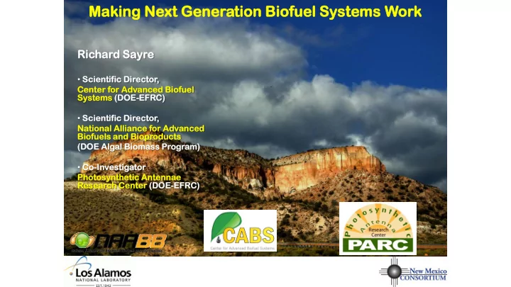 mak aking g next xt gen ener eration tion biofuel fuel sy