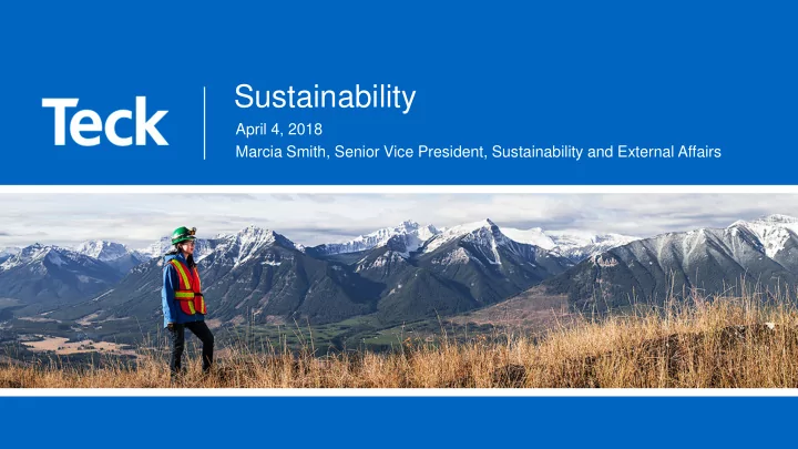 sustainability