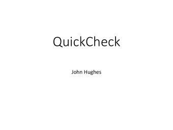 QuickCheck  John Hughes  DEMO  Registry tests on multiple nodes  40000  35000  30000  Tests per
