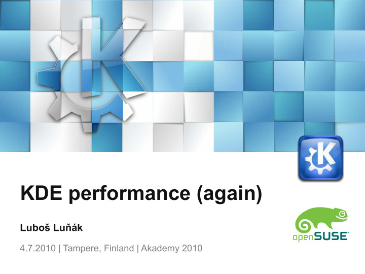 kde performance again