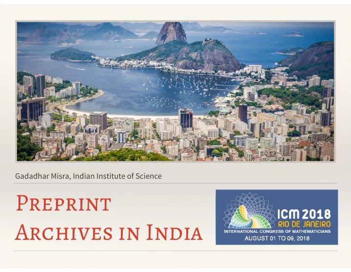 preprint archives in india preprints