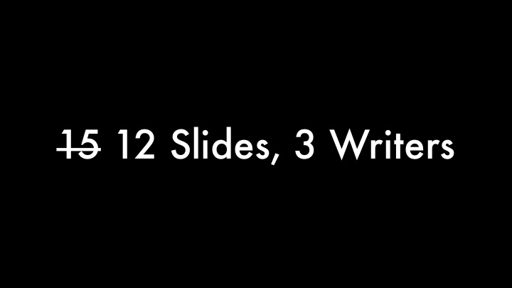 15 12 slides 3 writers foreword giving yourself an