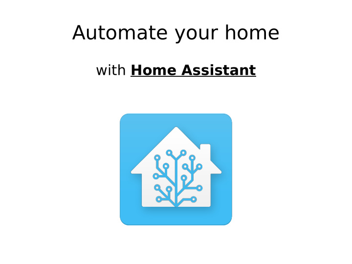 automate your home
