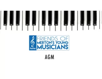 AGM  AGM AGENDA  1. Welcome and apologies  2. Minutes of previous AGM (paper copies will be