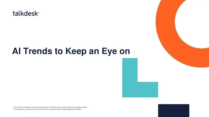 ai trends to keep an eye on