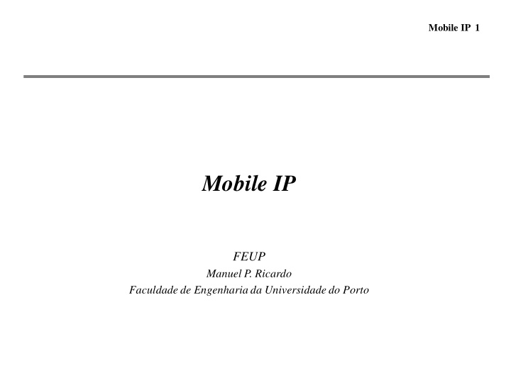 mobile ip