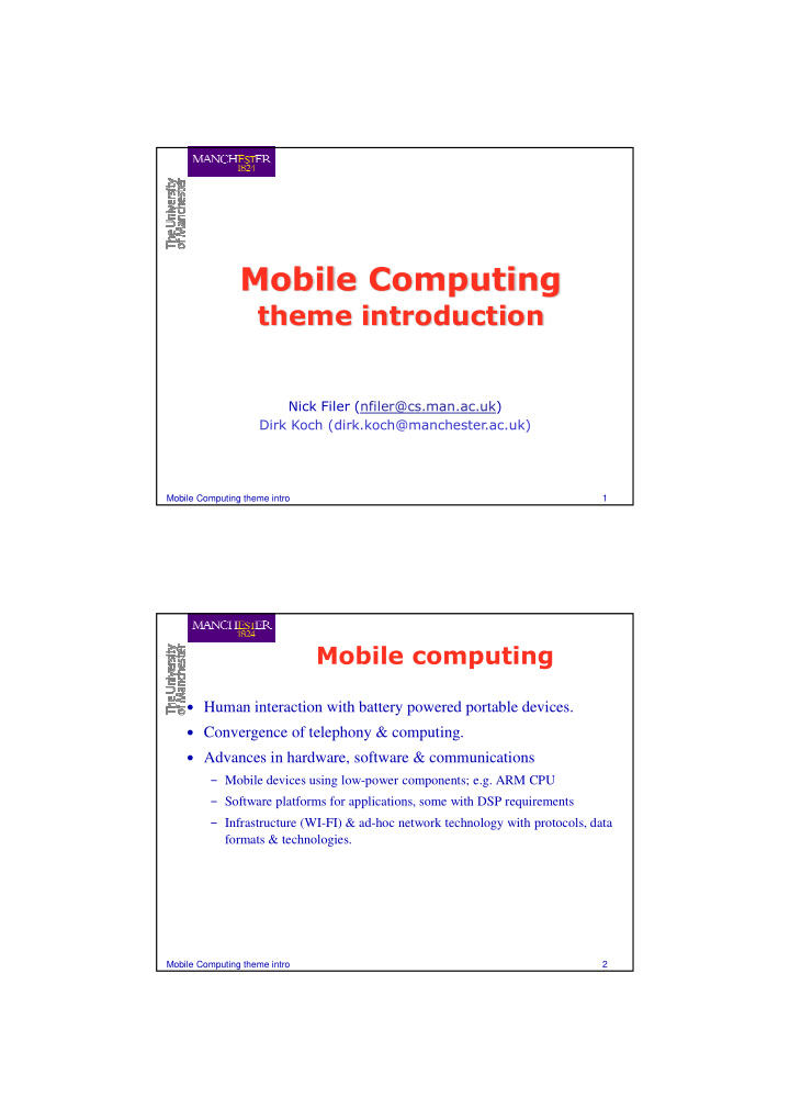 mobile computing