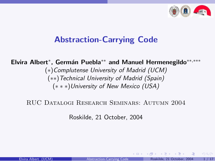 abstraction carrying code