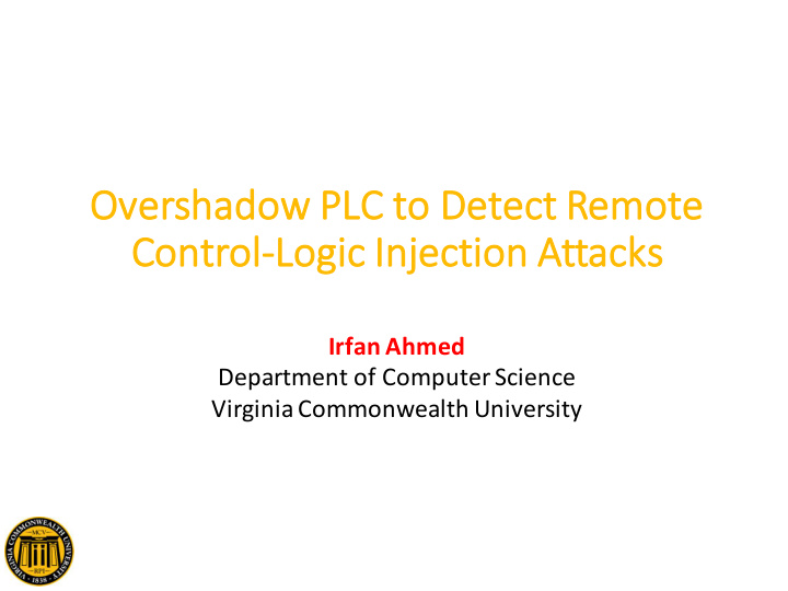 overshadow plc to detect ct remote co control logic c