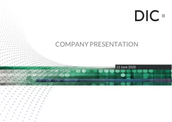 COMPANY PRESENTATION  22 June 2020  1  EXPERIENCED MANAGEMENT TEAM  Sonja Wrntges  Patrick Weiden