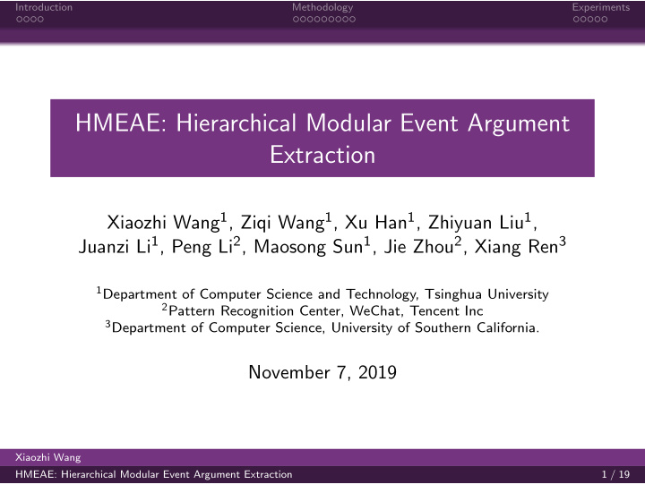 hmeae hierarchical modular event argument extraction