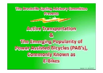 1  Version: 1.4  2013/12/17  2  M unicipal Governments are challenged mostly in their city