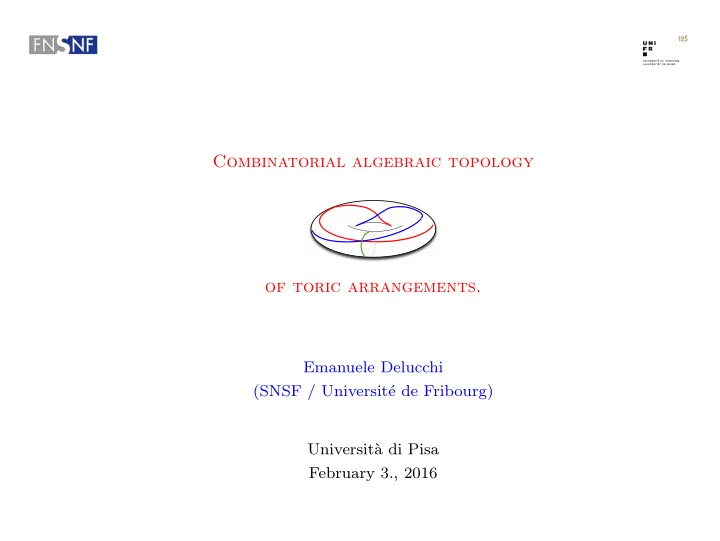 combinatorial algebraic topology of toric arrangements