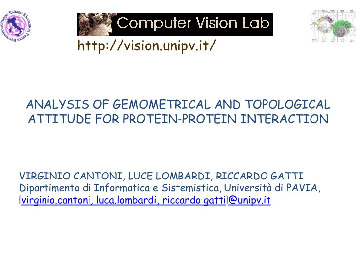 http vision unipv it