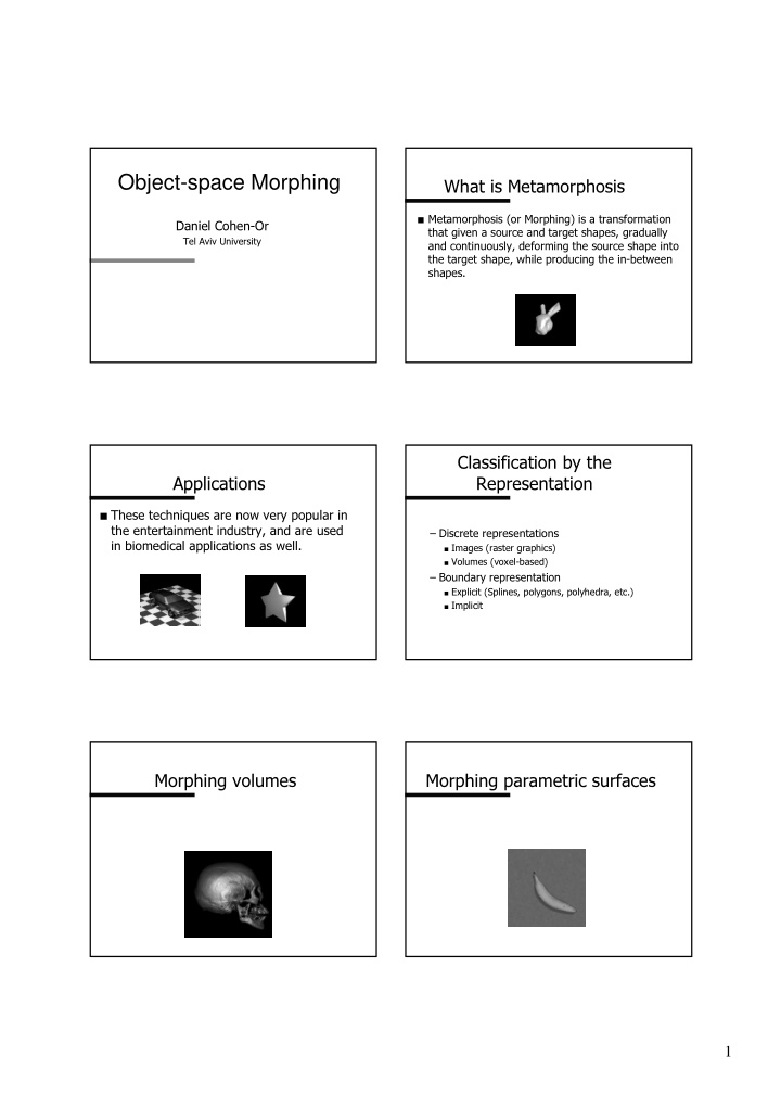 object object space morphing space morphing