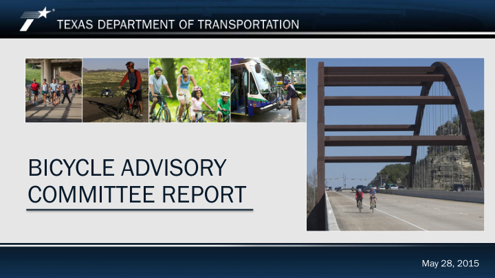 bicycle advisory committee report