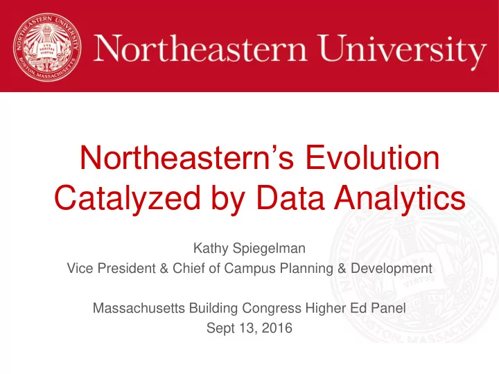 northeastern s evolution