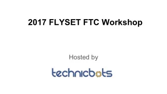 2017 FLYSET FTC Workshop  Hosted by  Software Topics Session  Brandon Wang  Agenda   Rev