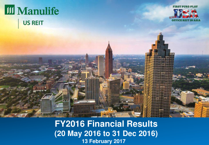 fy2016 financial results