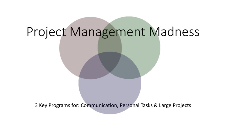project management madness