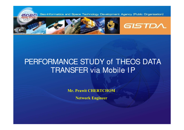 performance study of theos data transfer via mobile ip