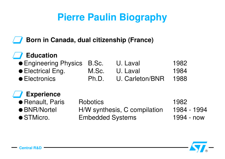 pierre paulin biography