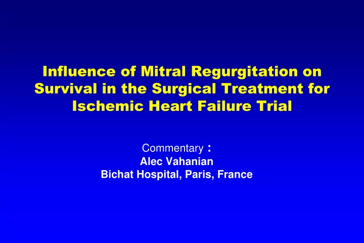 ischemic heart failure trial