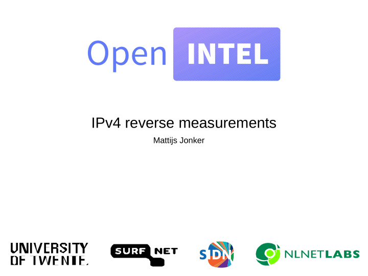 ipv4 reverse measurements