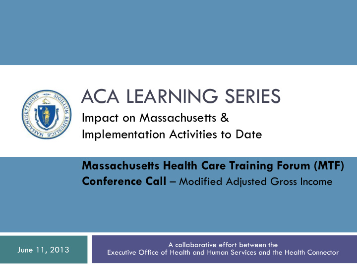 aca learning series