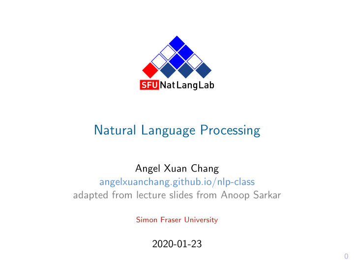 natural language processing