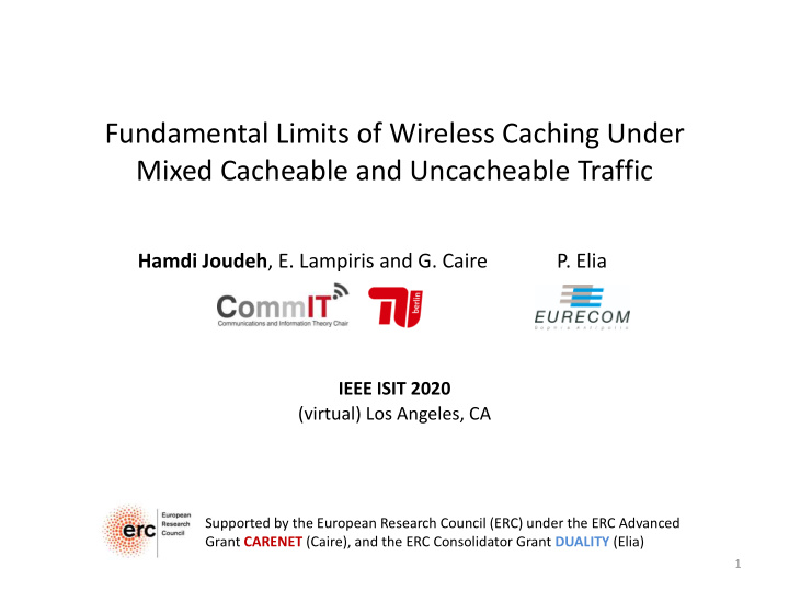 fundamental limits of wireless caching under mixed