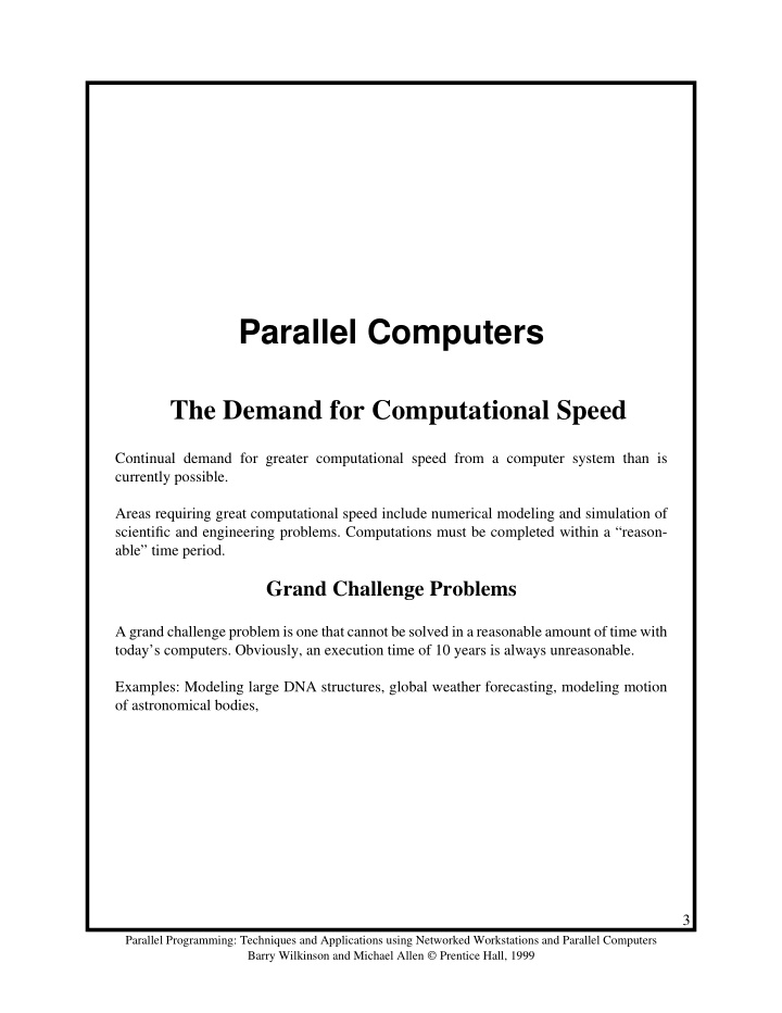 parallel computers