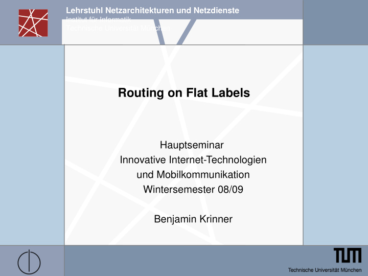 routing on flat labels