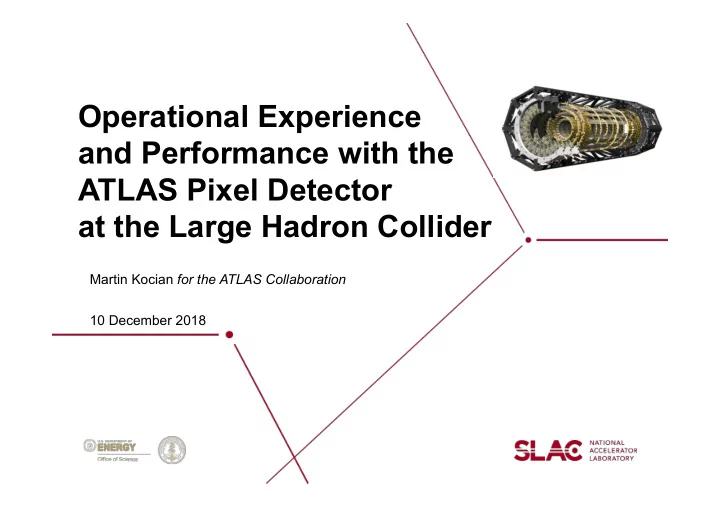 operational experience and performance with the atlas