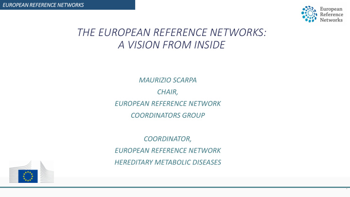 maurizio scarpa chair european reference network