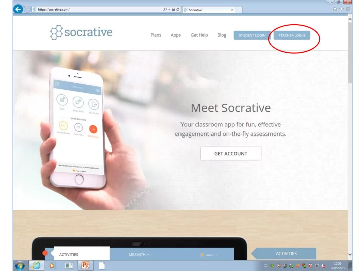 student view socrative com