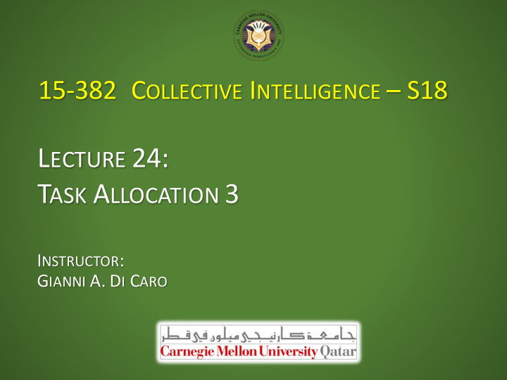 l ecture 24 t ask a llocation 3