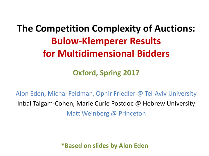 the competition complexity of auctions