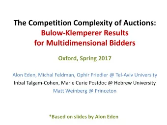 The Competition Complexity of Auctions:  Bulow-Klemperer Results  for Multidimensional Bidders
