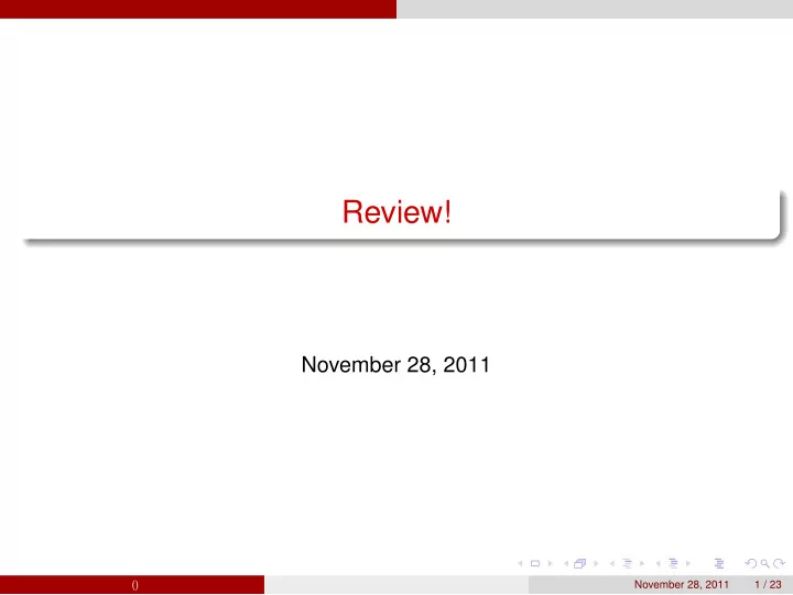 review