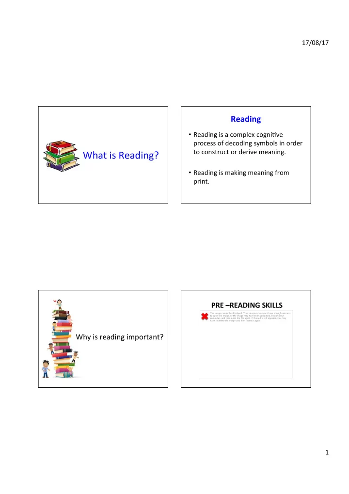 what is reading