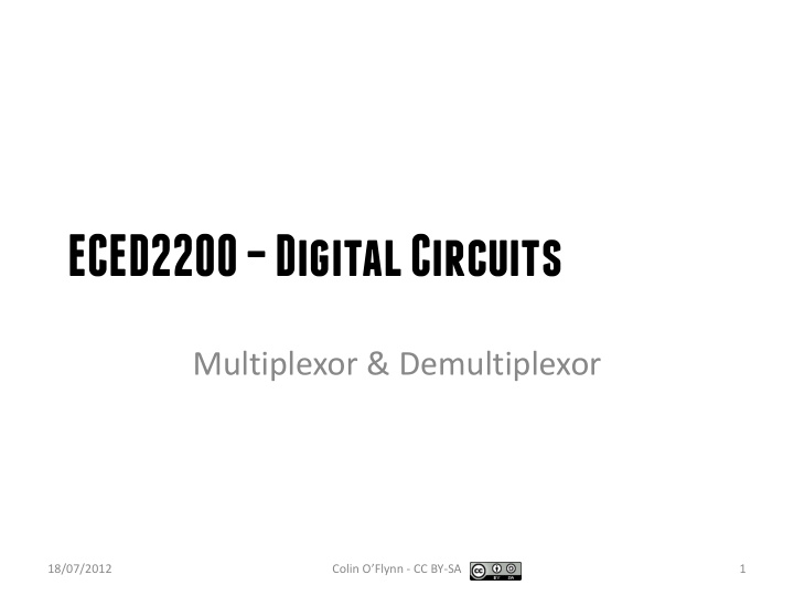 eced2200 digital circuits