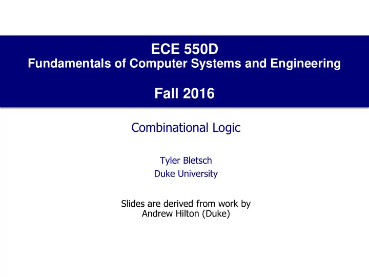 ece 550d