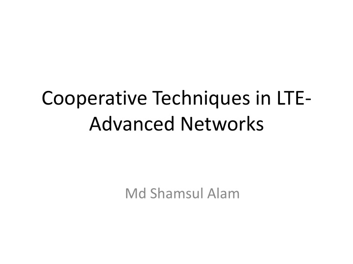 advanced networks
