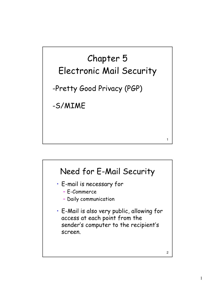 chapter 5 electronic mail security