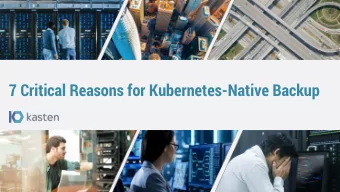 7 Critical Reasons for Kubernetes-Native Backup  about us  Mark Severson  Member of Technical Staff