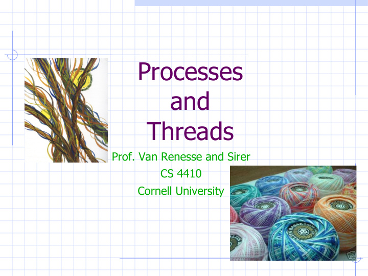 processes and threads