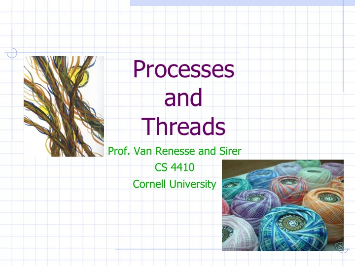 processes and threads